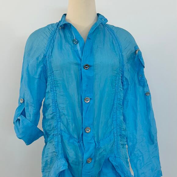 Ralph Lauren Black Label Sheer Lightweight Jacket Silk Blend | Size Small - Picture 3 of 14